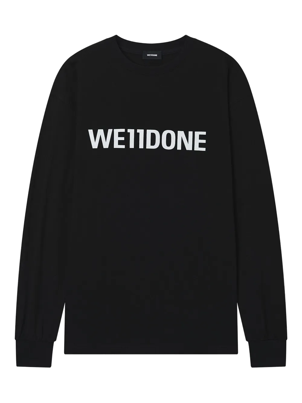 We11done playera con logo estampado | negro | Image 1