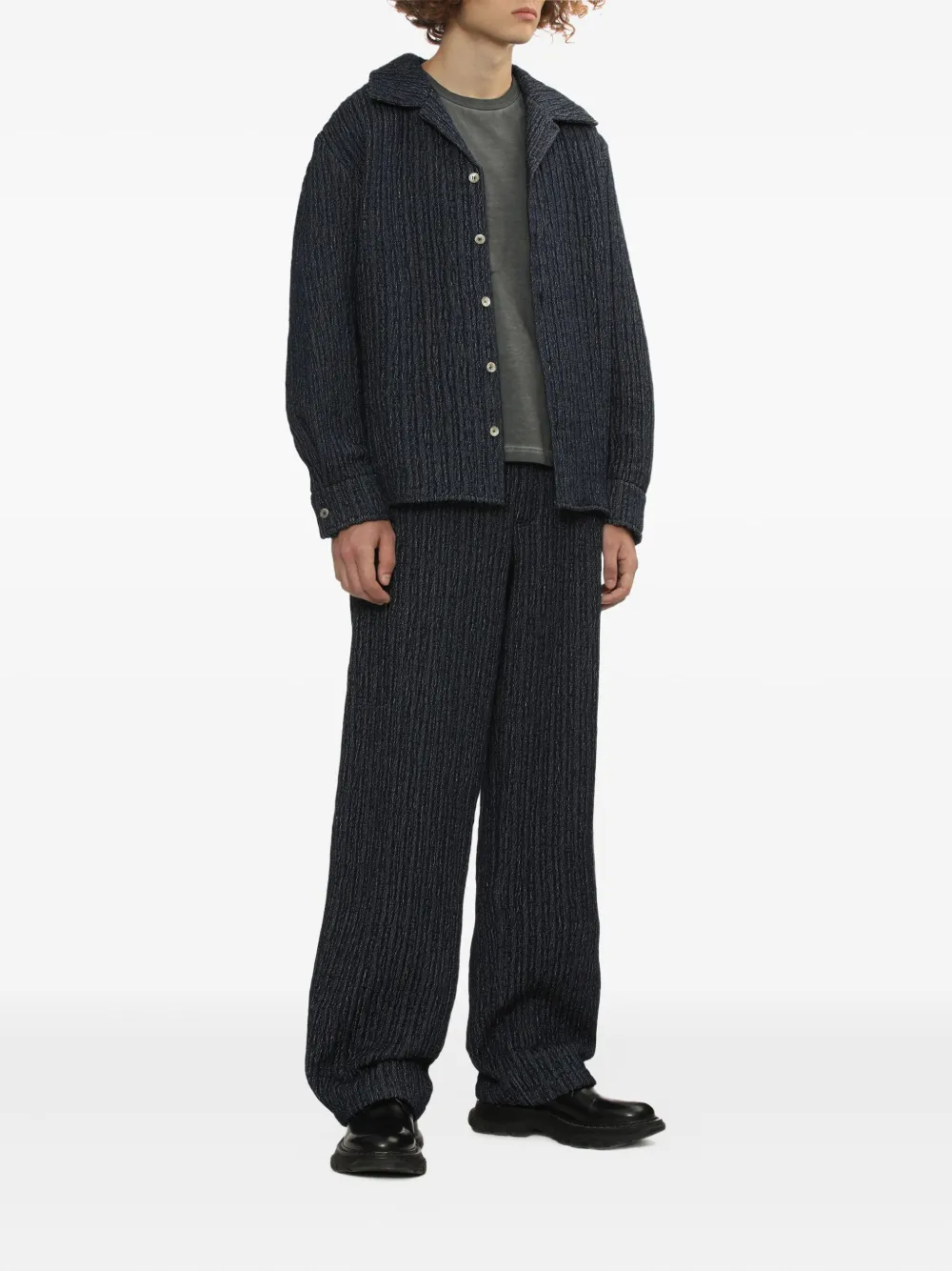 Séfr wide-leg trousers - Blauw