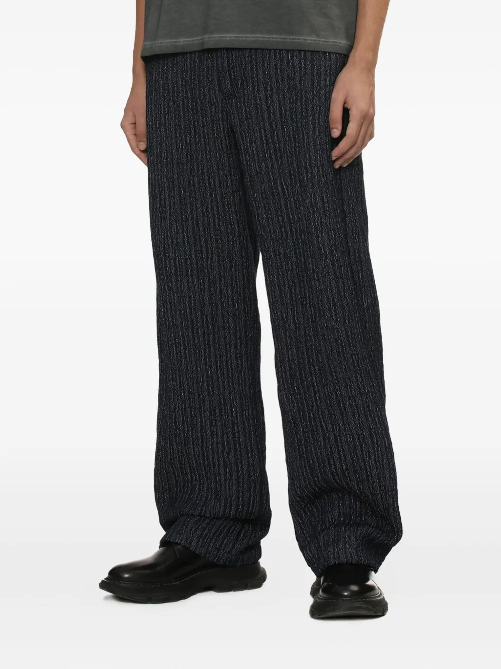 Séfr Broek met wijde pijpen Blauw
