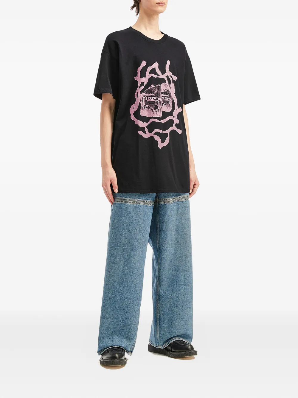 WESTFALL graphic-print T-shirt - Zwart
