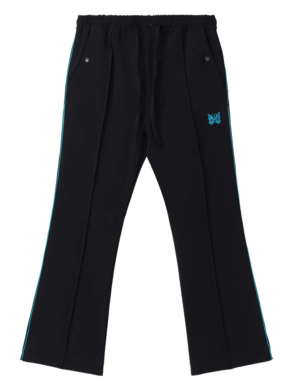 Needles stripe-detail trousers | Black | Image 1