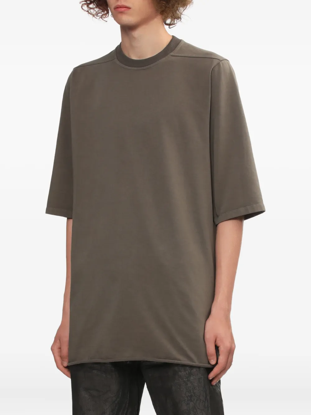 Rick Owens Cotton T-shirt In Neutral