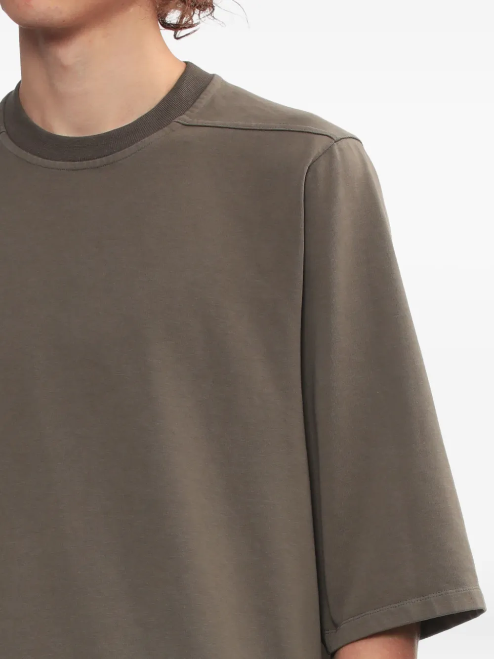 Rick Owens Cotton T-shirt In Neutral