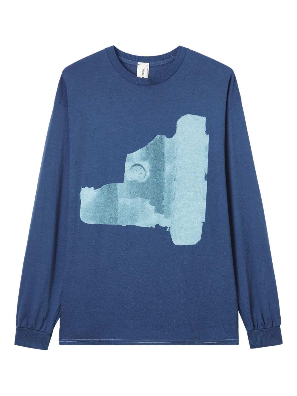 WESTFALL playera manga larga con estampado gráfico | azul | Image 1
