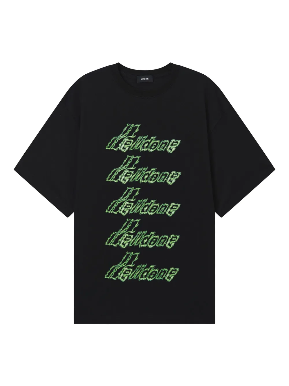 We11done playera con motivo gráfico | negro | Image 1