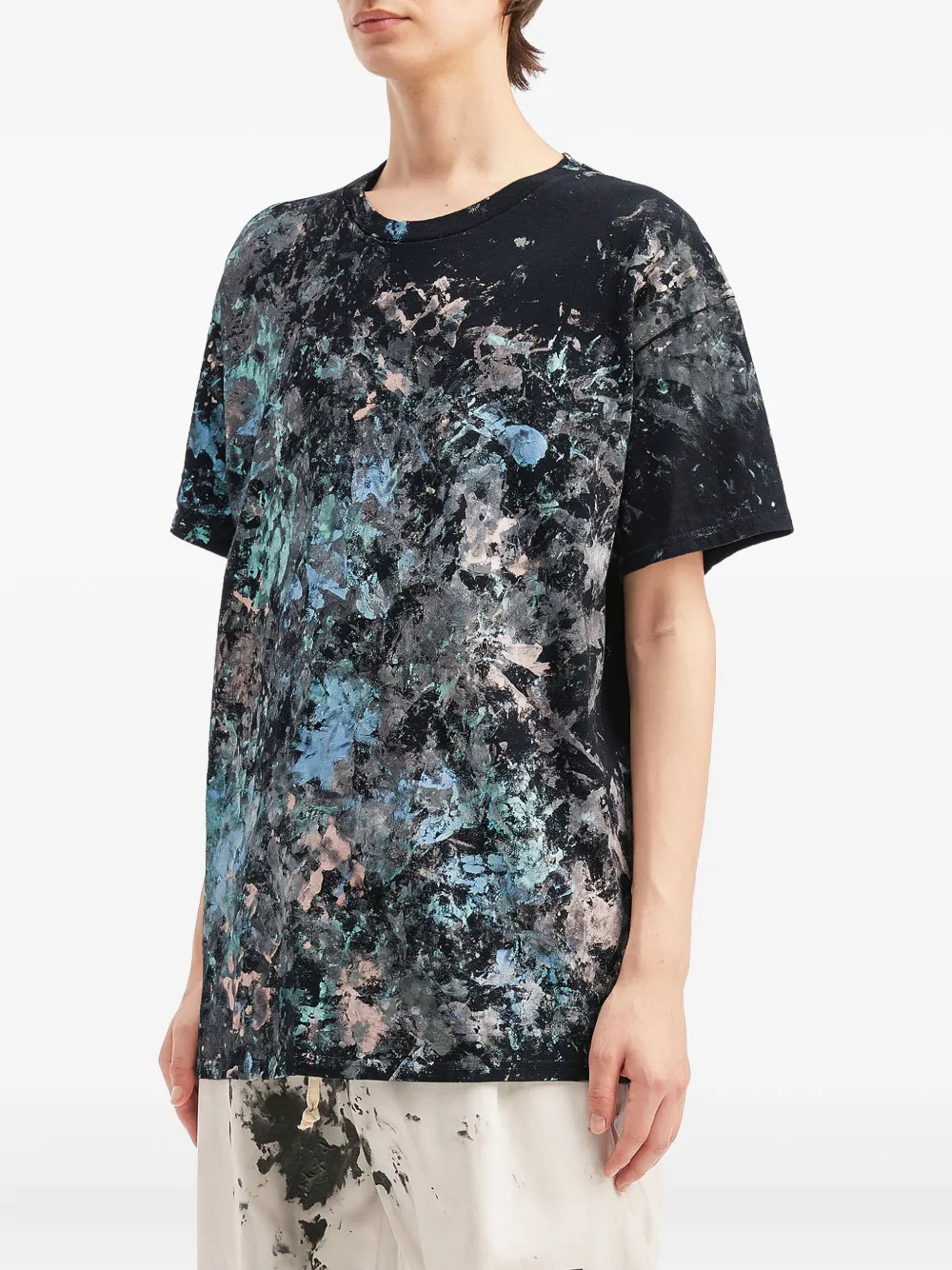  Westfall Round-neck Printed T-shirt - Black 
