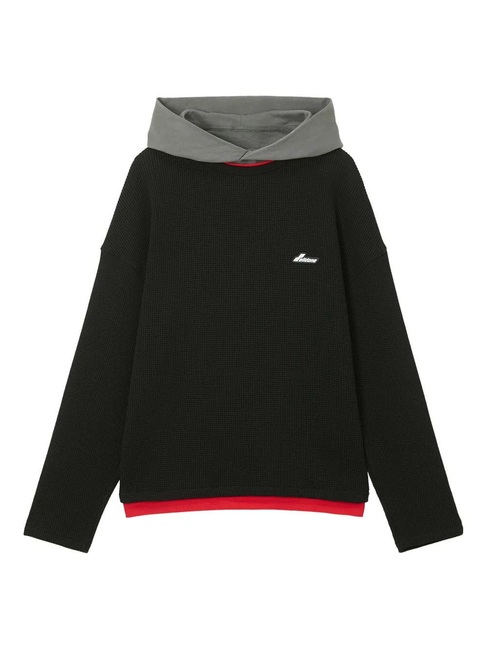 We11done logo hoodie | Black | Image 1