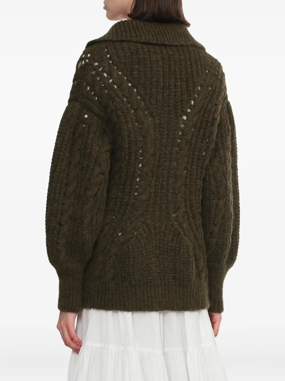 Simone Rocha Chunk-knit Cardigan In Green