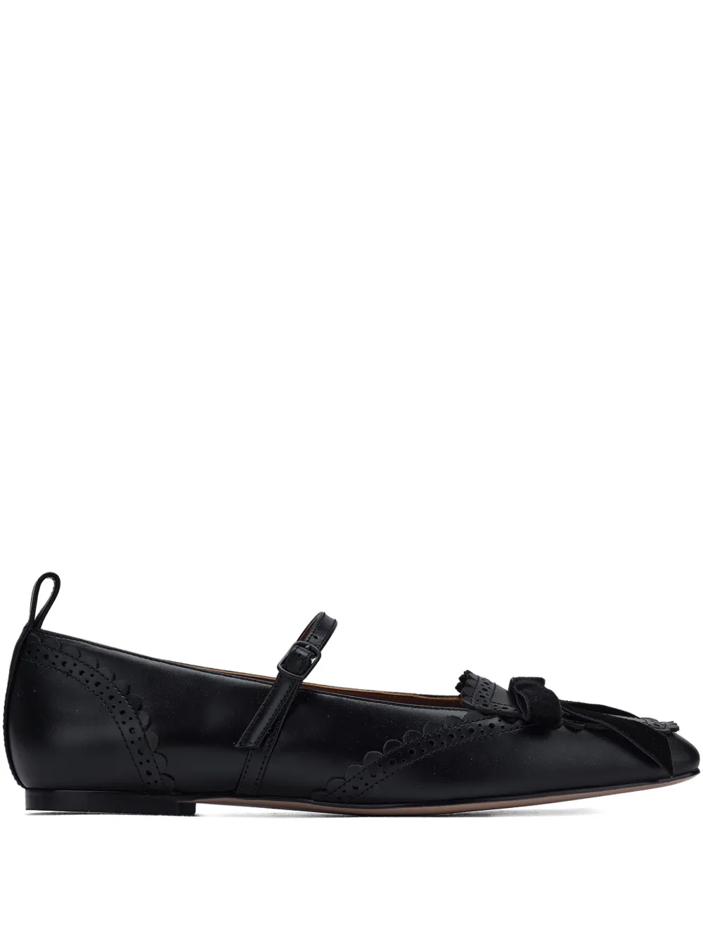 Shushu-tong Bow-detail Ballet Flats In Black