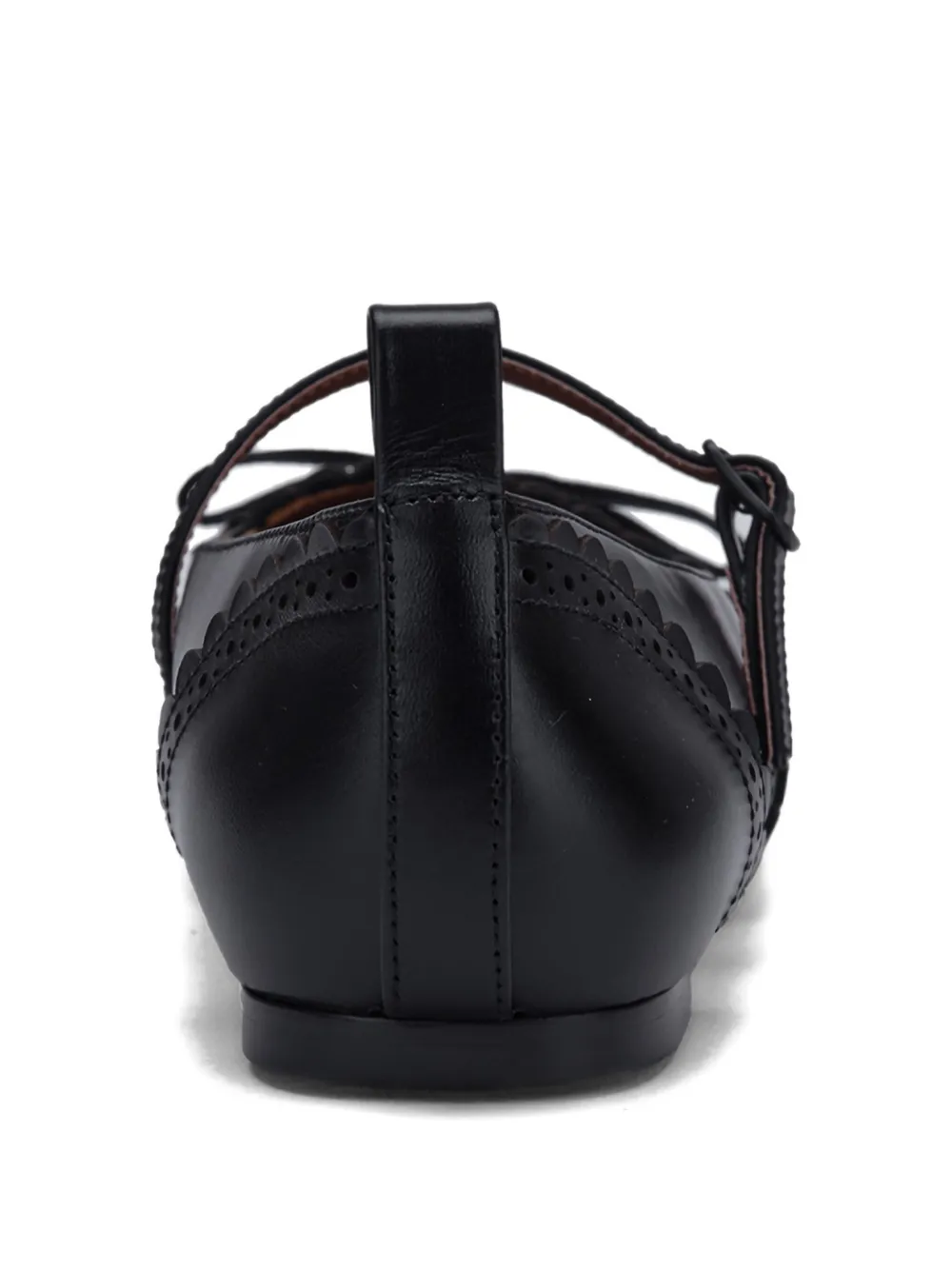 Shushu-tong Bow-detail Ballet Flats In Black