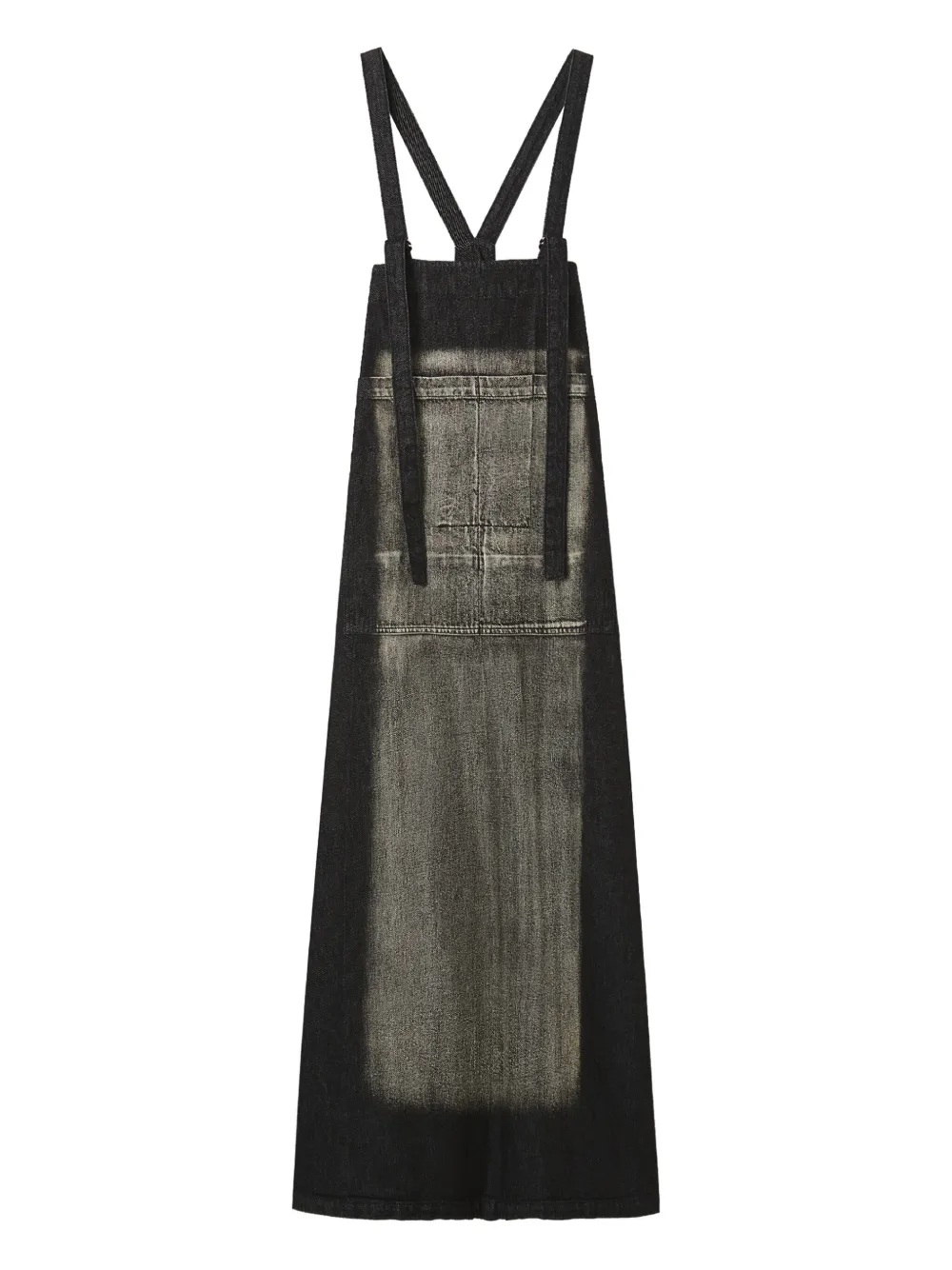 Y's Pocket-detailed Maxi Dress In Black