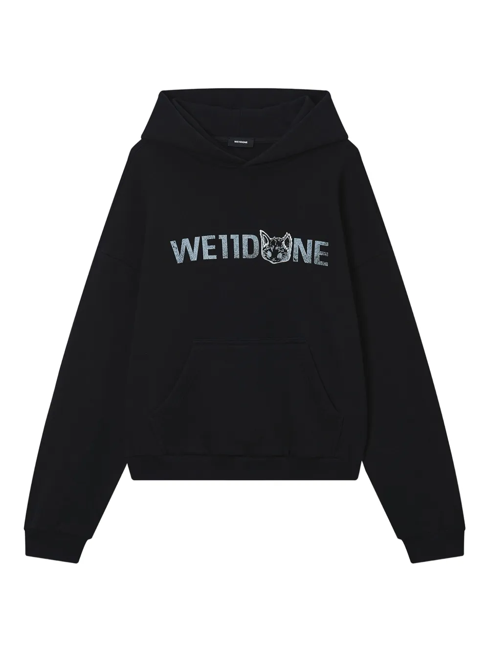We11done hoodie con logo estampado | negro | Image 1