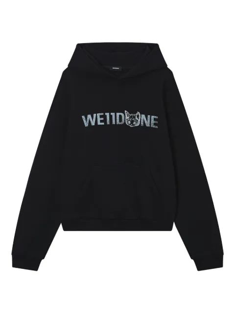 We11done hoodie con logo estampado