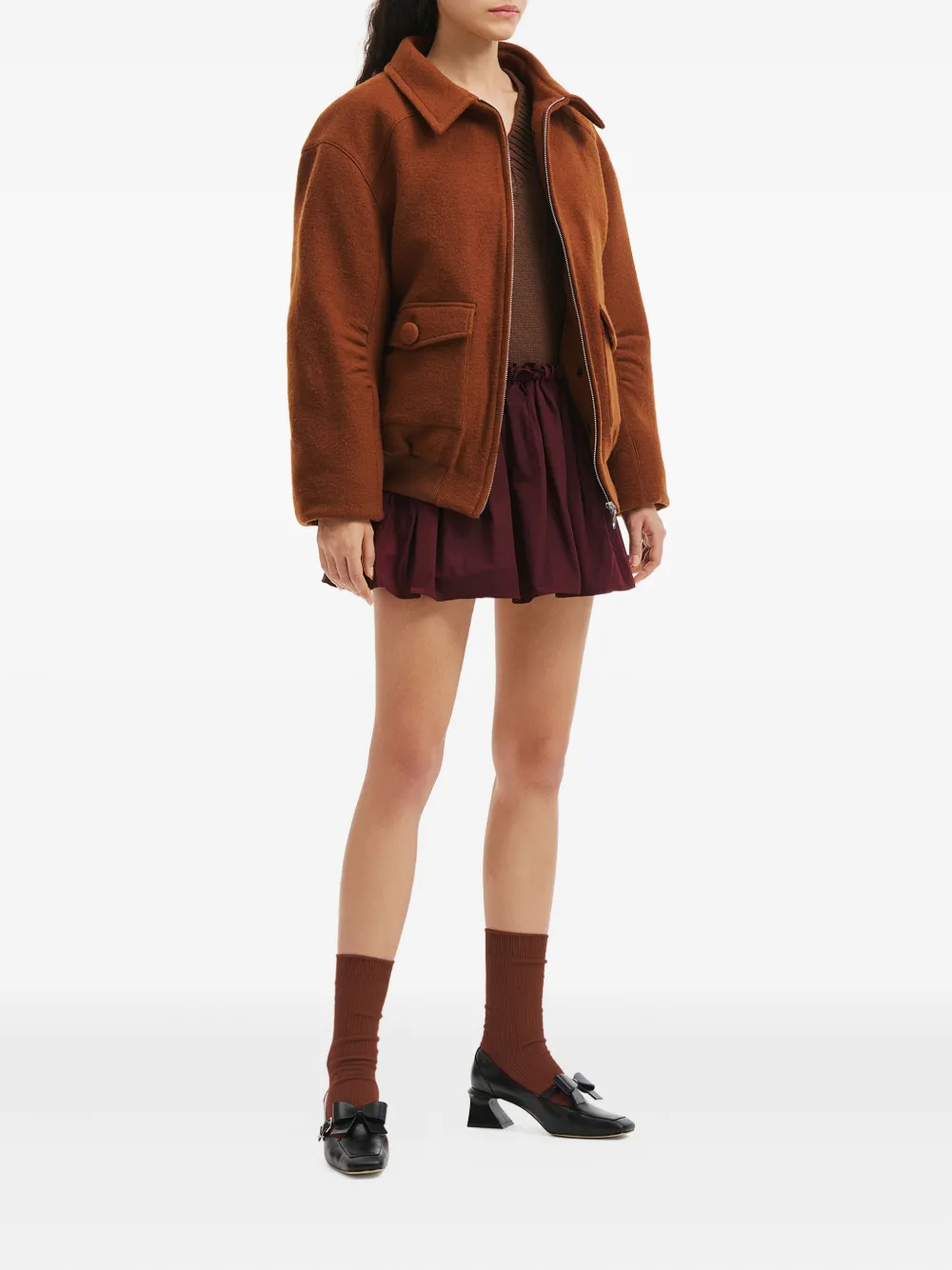 Shushu-tong Button Pocket Jacket In Orange