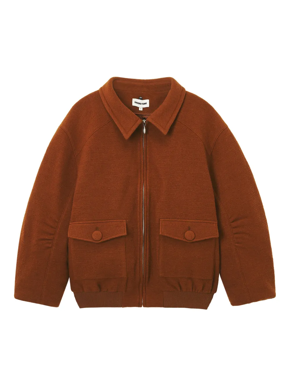 Shushu-tong Button Pocket Jacket In Orange