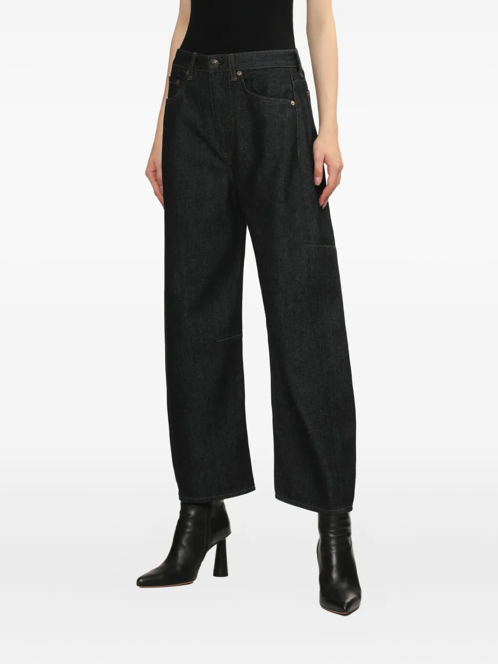 Rag & Bone Charlie Patchwork Jeans In Blue