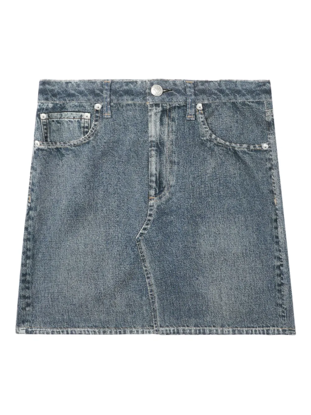 rag & bone falda corta de mezclilla | azul | Image 1