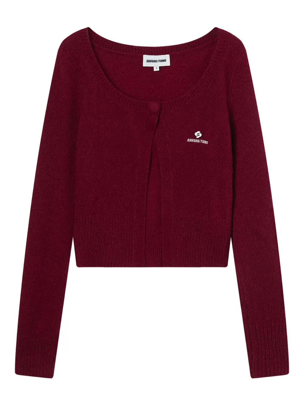 SHUSHU/TONG button logo cardigan - Red