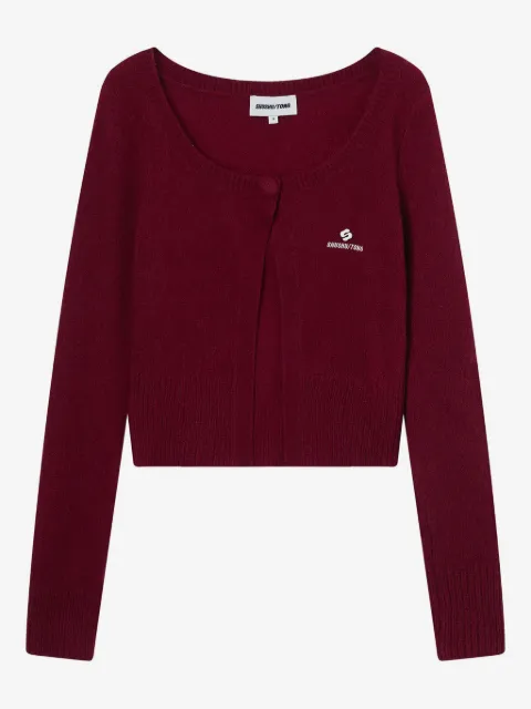 SHUSHU/TONG button logo cardigan