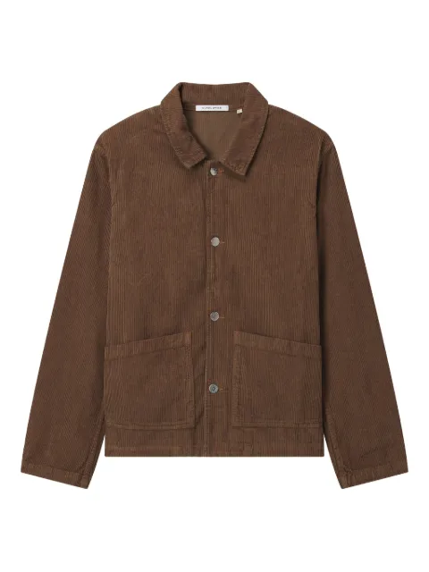 Sunflower pocket corduroy-texture overshirt