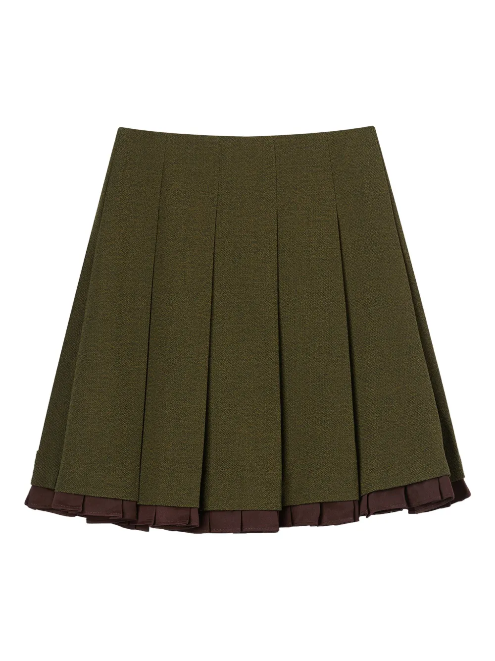 Shushu-tong Pleated Mini Skirt In Green