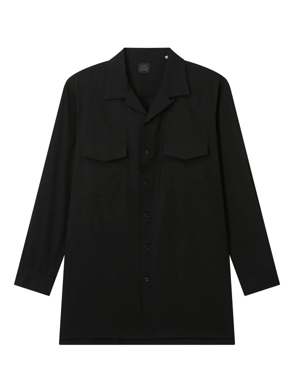 Yohji Yamamoto Flap-pocket Shirt In Black