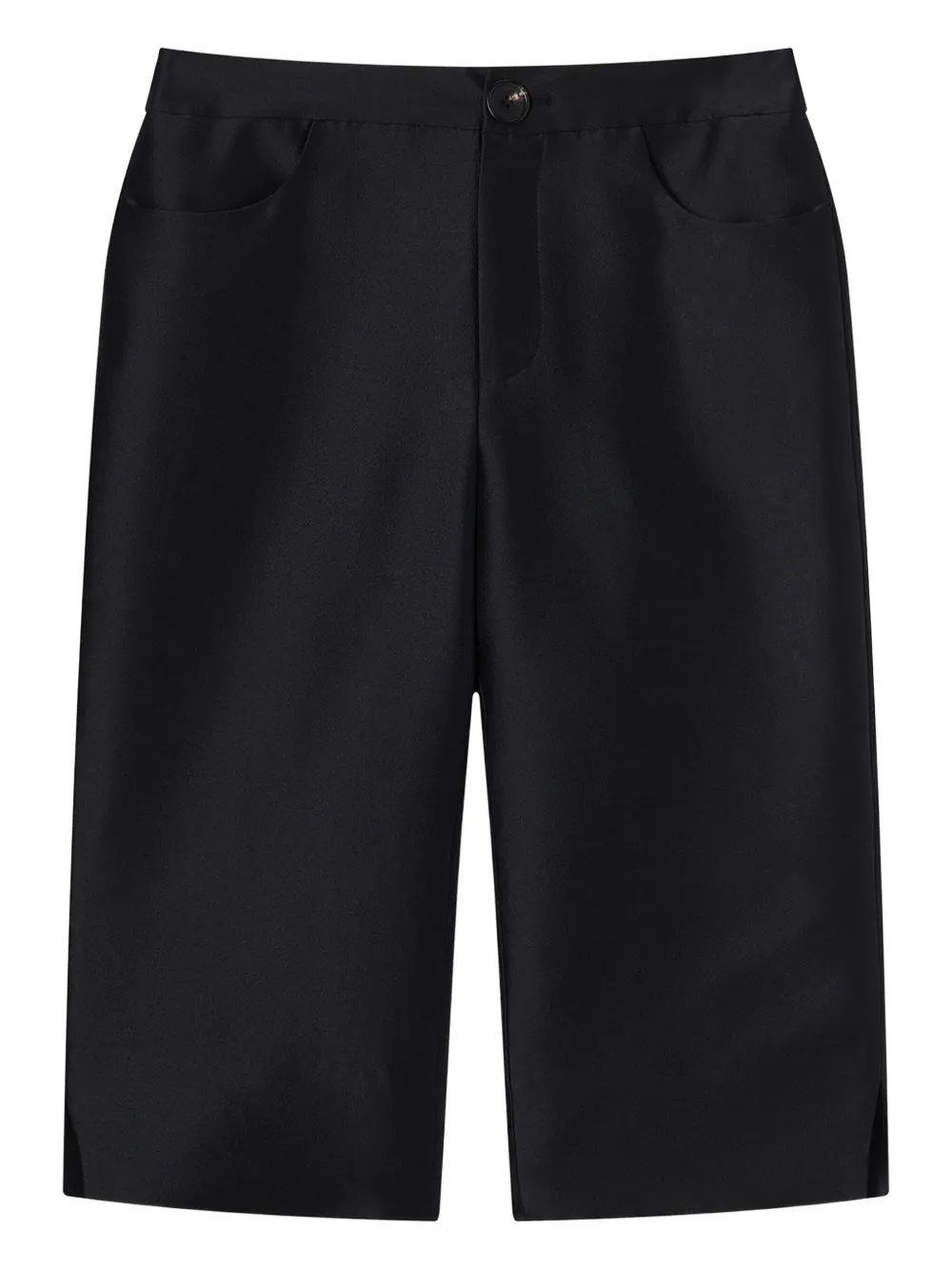 SHUSHU/TONG side-split shorts - ブラック SHUSHU/TONG side-split shorts - ブラック