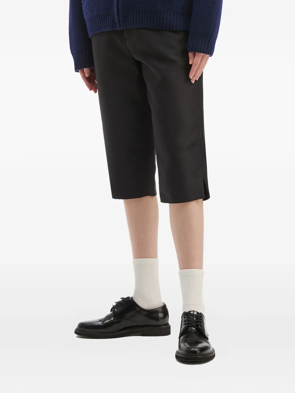 Shushu-tong Side-split Shorts In Black