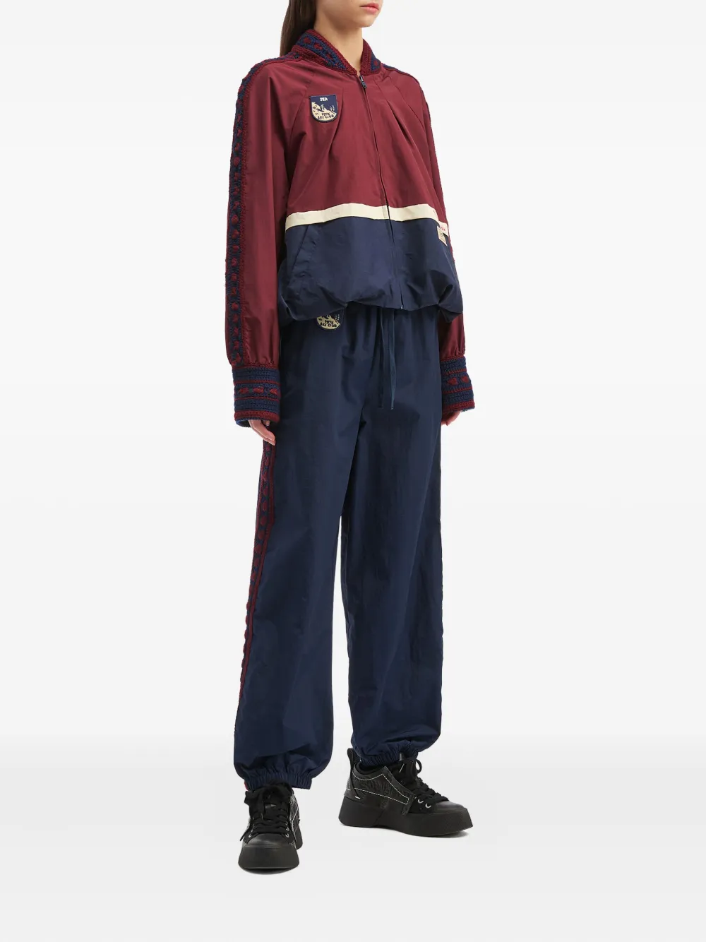 Sea Mira drawstring-ankle trousers - Blauw