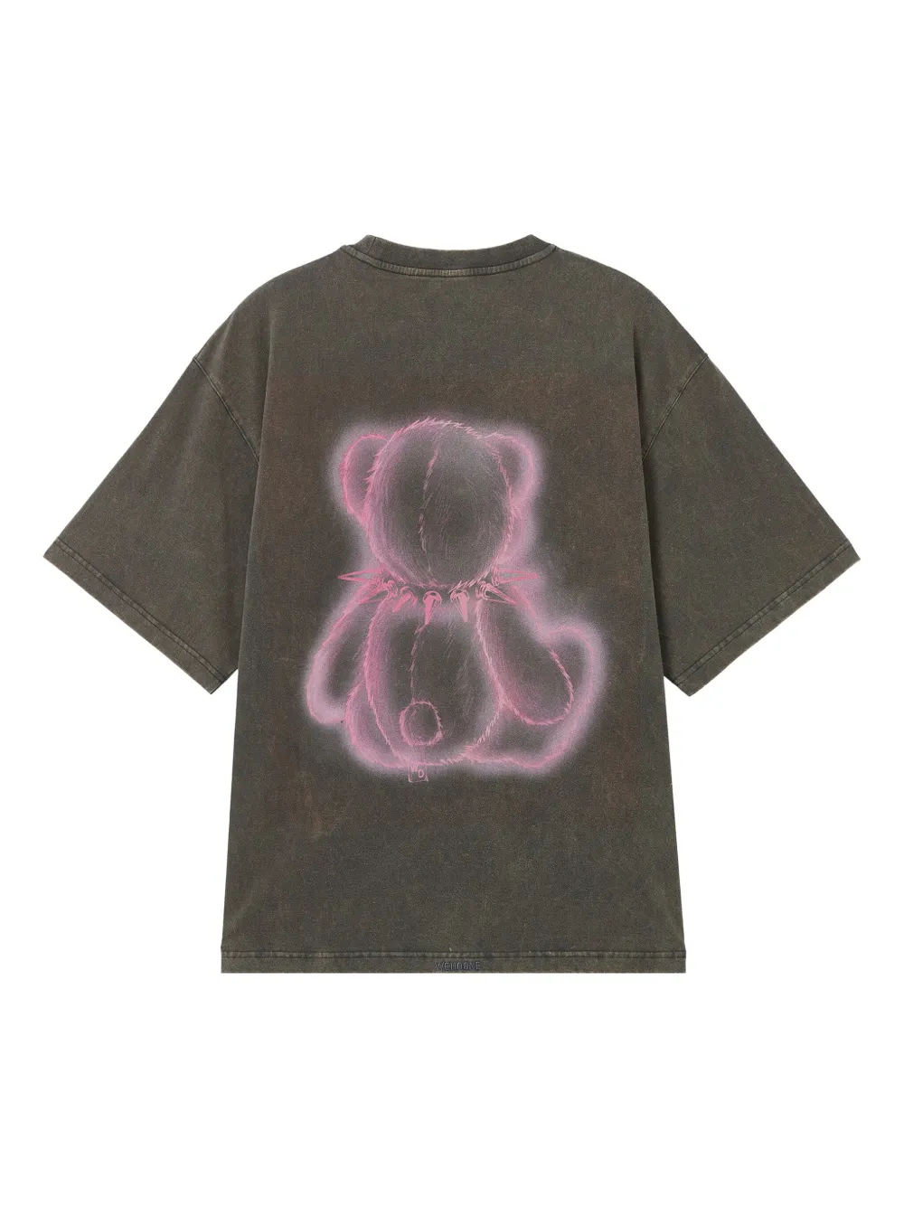 We11 Done Graphic Crew-neck T-shirt In Gray