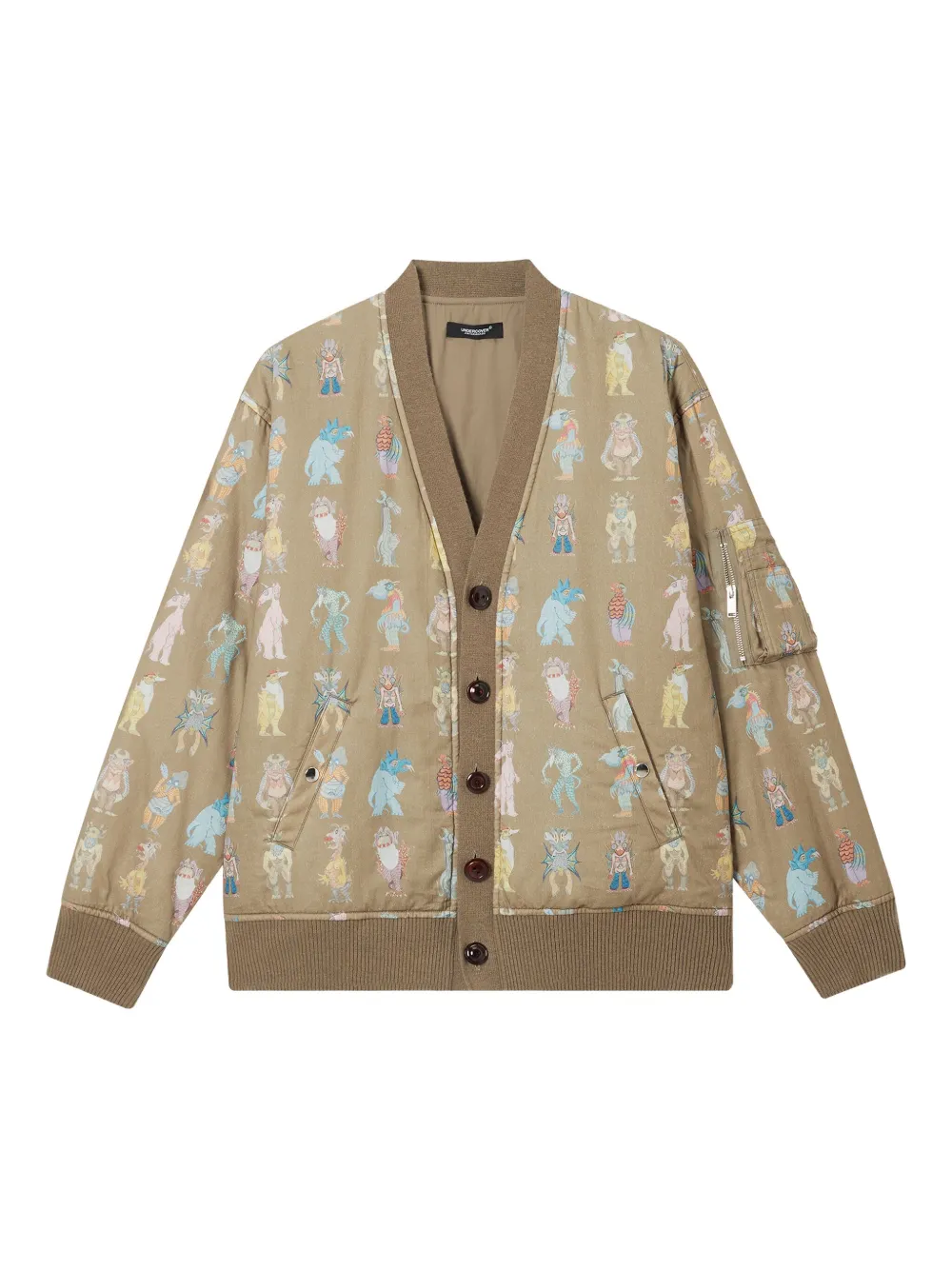 Undercover x Josep Baqué button-up printed jacket | Neutrals | Image 1