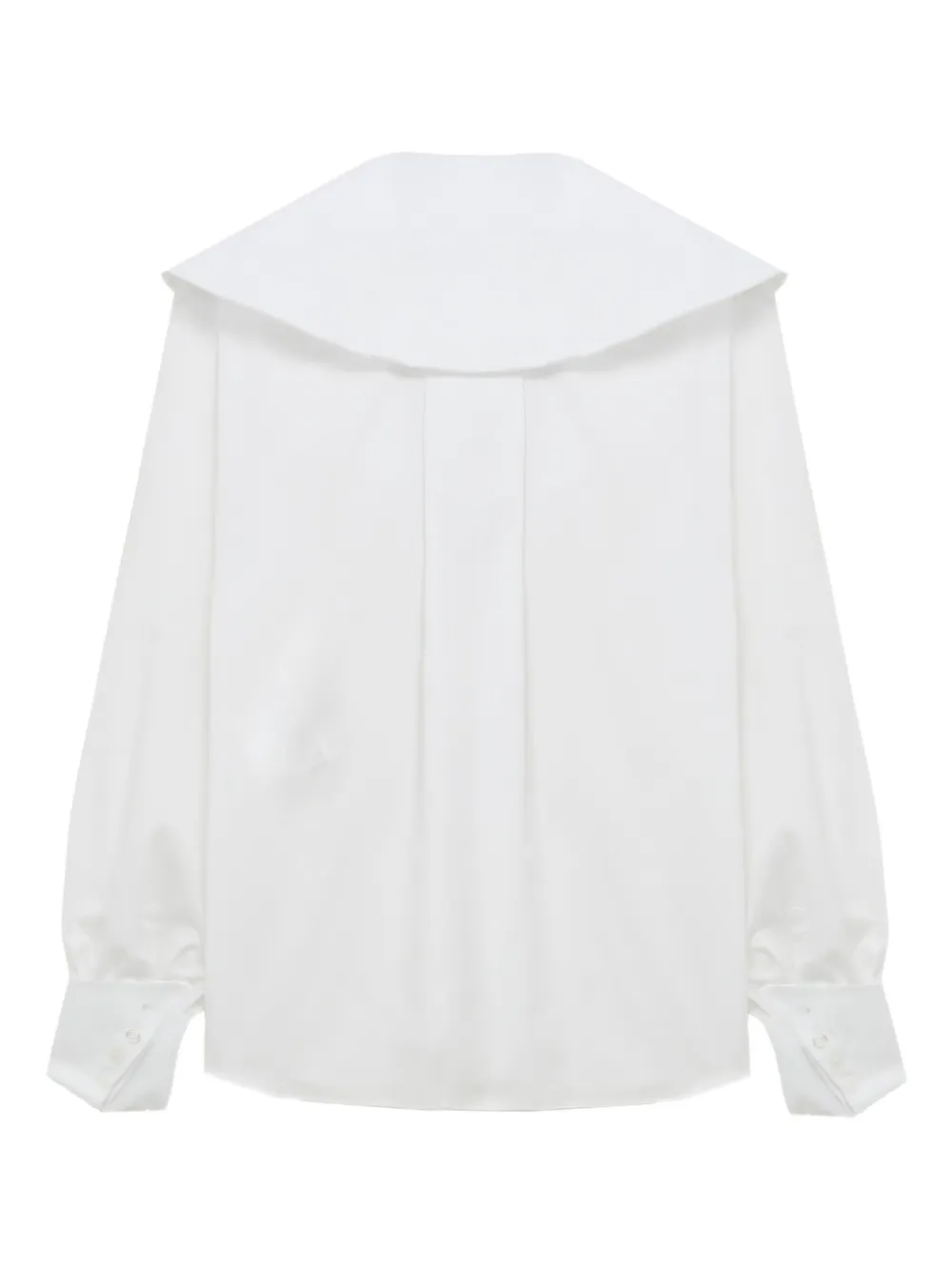 Noir Kei Ninomiya Ruffled-collar Blouse In White