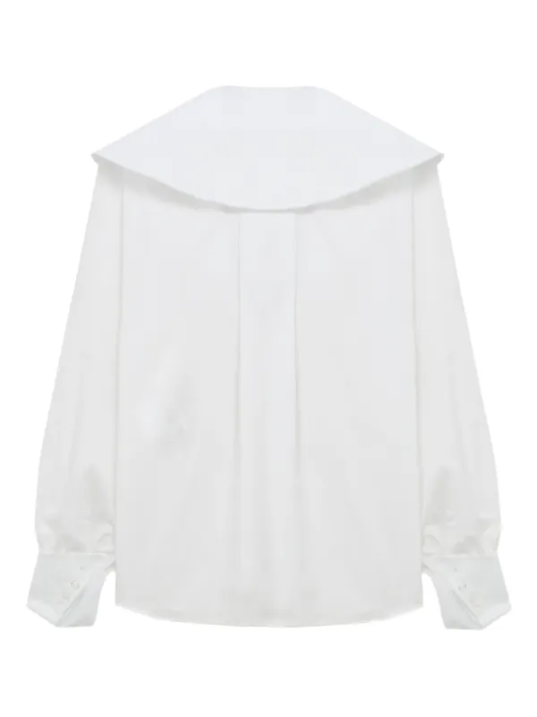Noir Kei Ninomiya ラッフルカラー ブラウス | ホワイト | FARFETCH JP