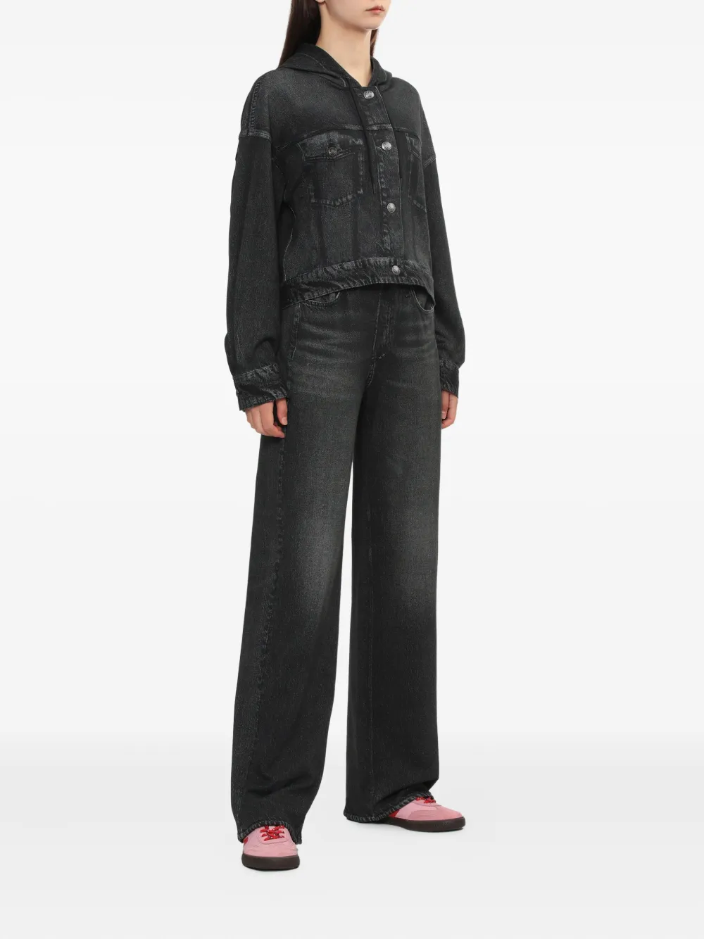 rag & bone drawstring denim jeans | Wide-Leg Jeans | Image 2