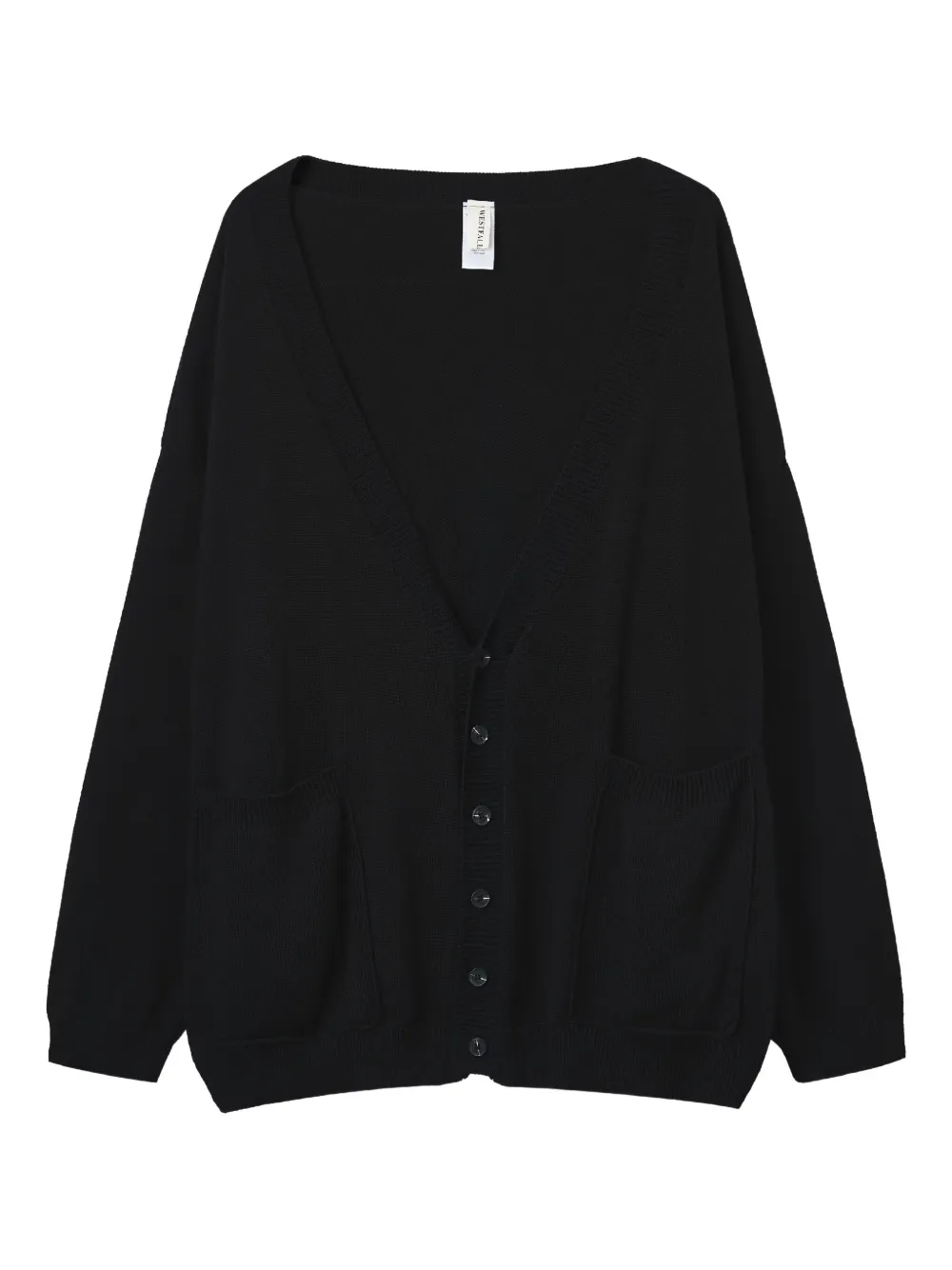 WESTFALL cárdigan con panel gráfico | negro | Image 1
