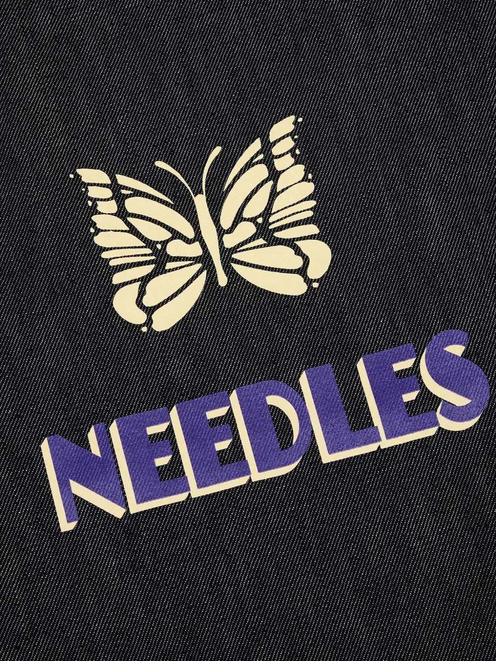 Needles Shopper met logoprint Zwart