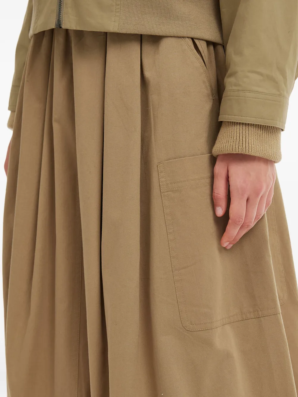 Sea Sullivan Midi Skirt In Brown