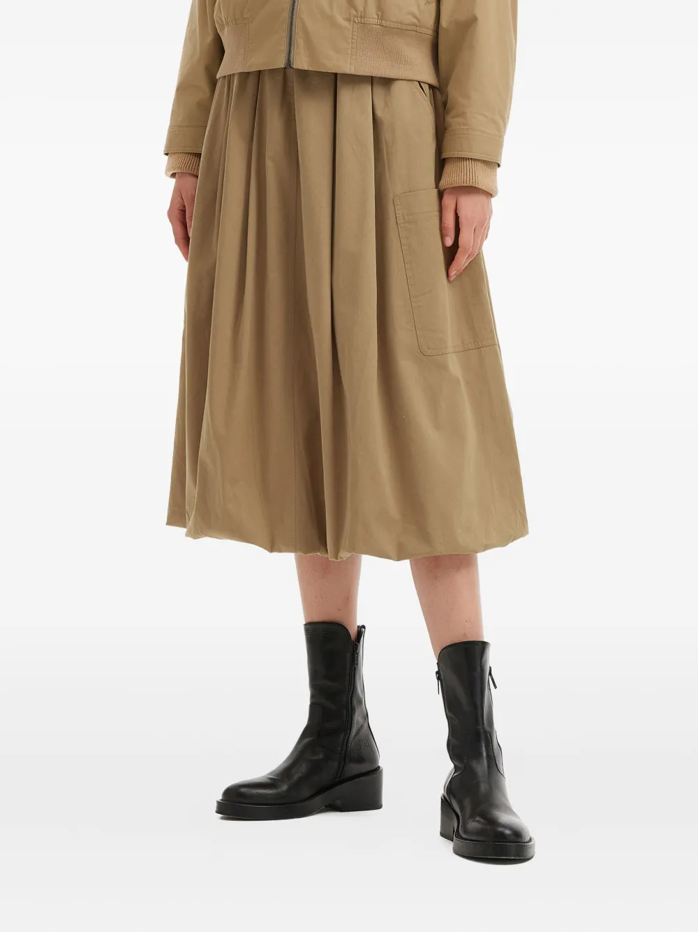 Sea Sullivan Midi Skirt In Brown