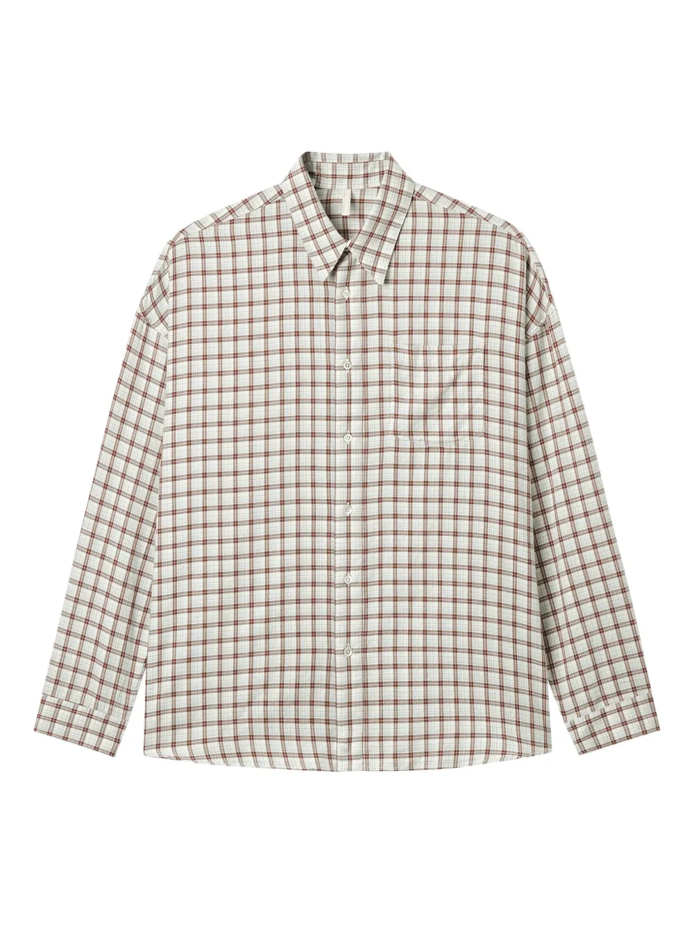Sunflower check-print pocket shirt | Neutrals | Image 1
