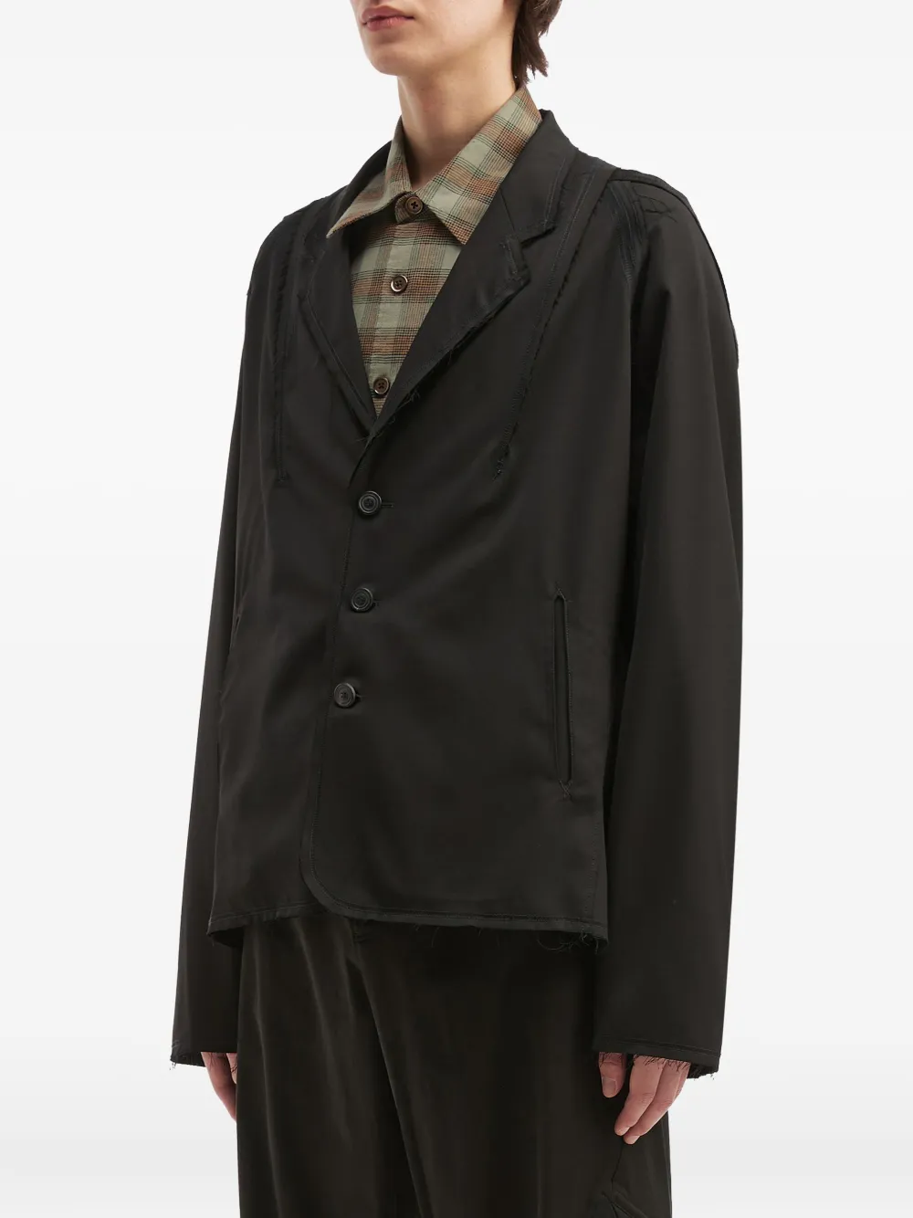 Kiko Kostadinov Inside-out Blazer In Black