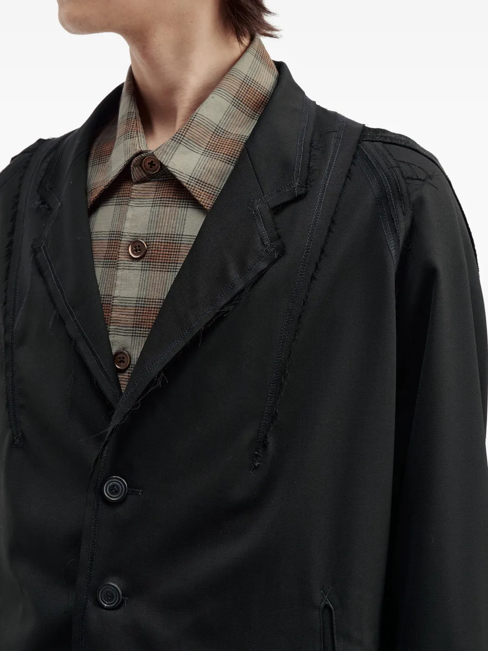 Kiko Kostadinov Inside-out Blazer In Black