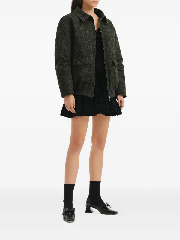 SHUSHUTONGジャケット SHUSHU/TONG sequinned-collar jacket | REVERSIBLE