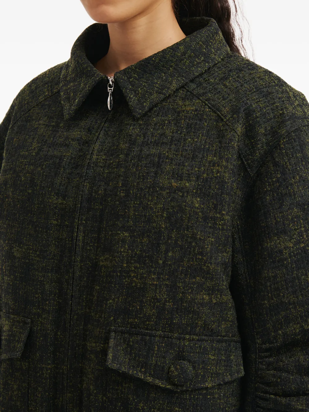 Shushu-tong Button Pocket Jacket In Brown