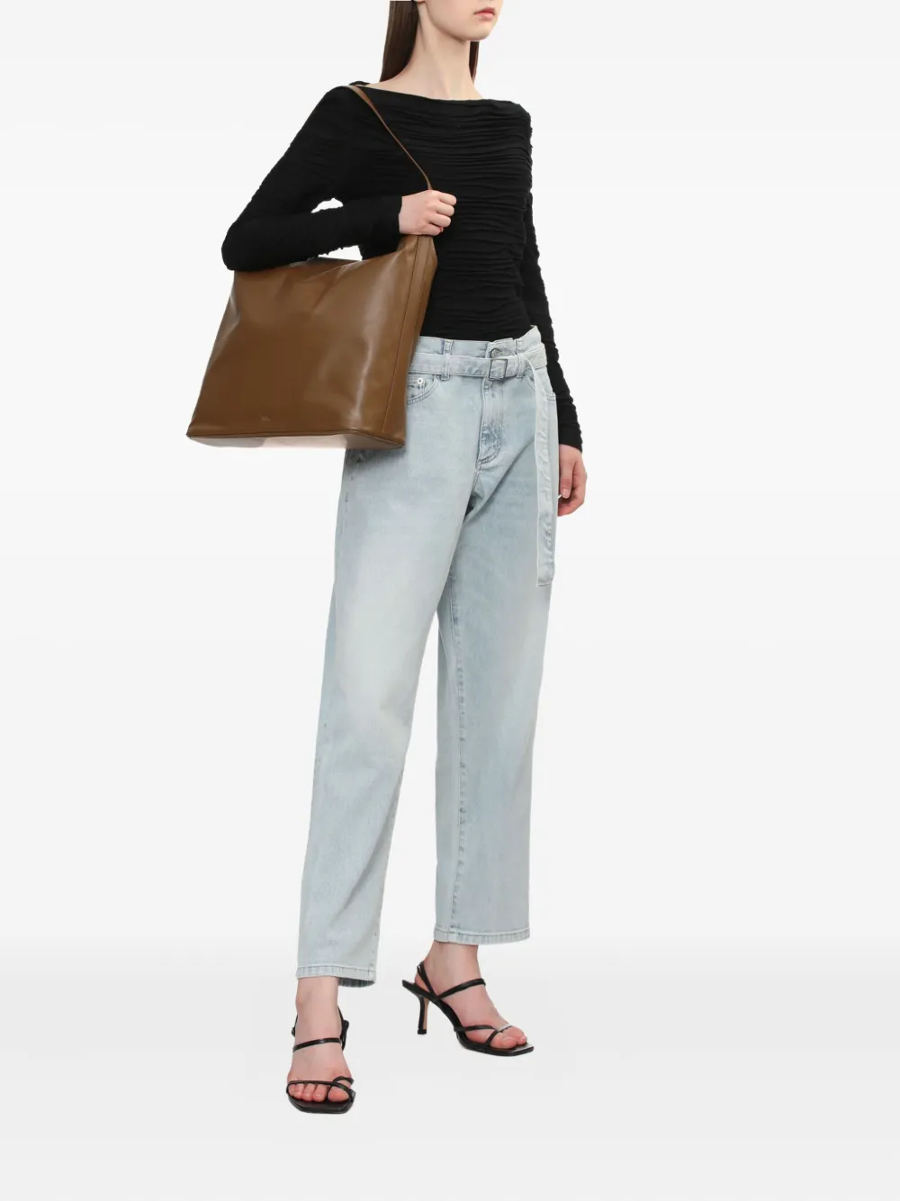 Proenza Schouler White Label Jeans met ceintuur - Blauw