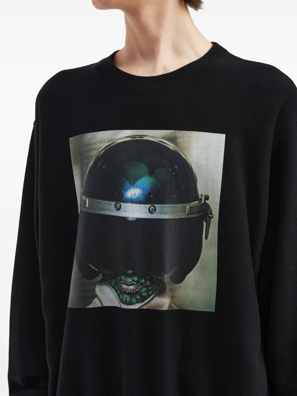 Undercover Sweater met print Zwart