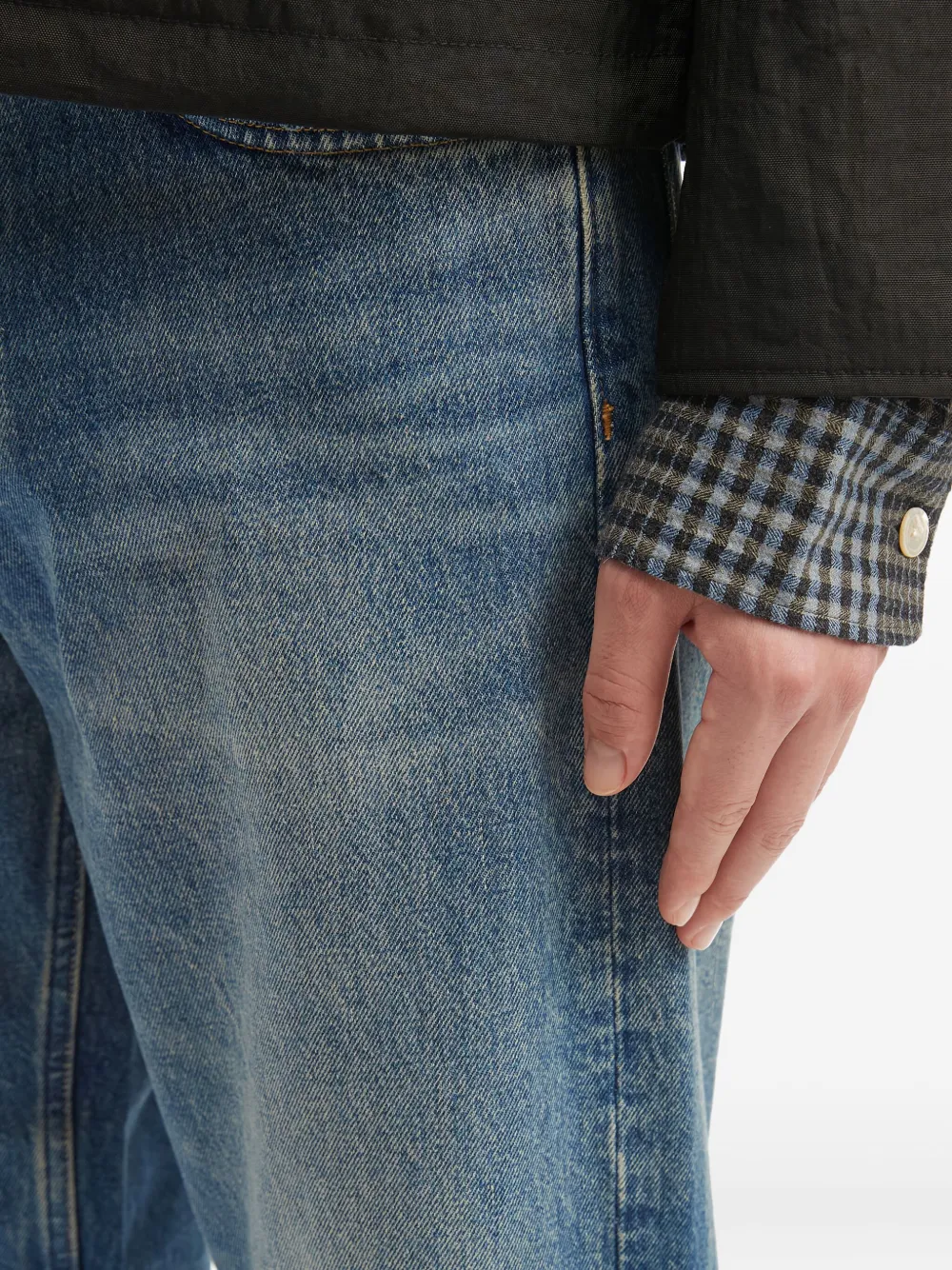 Sunflower Pocket Denim Jeans In Blue