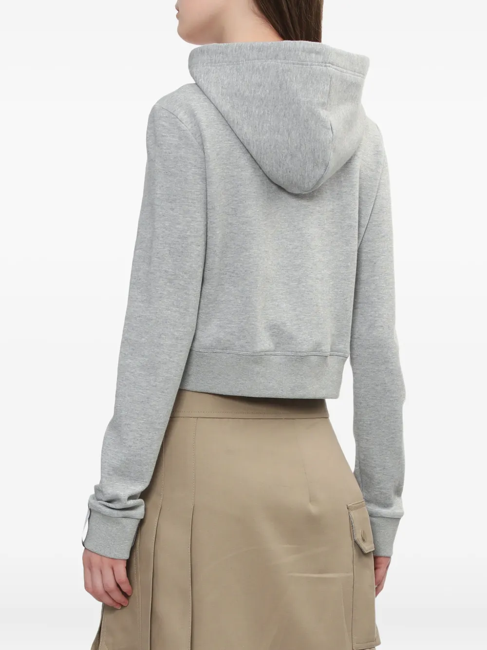 Rokh Zip-up Hoodie In Gray