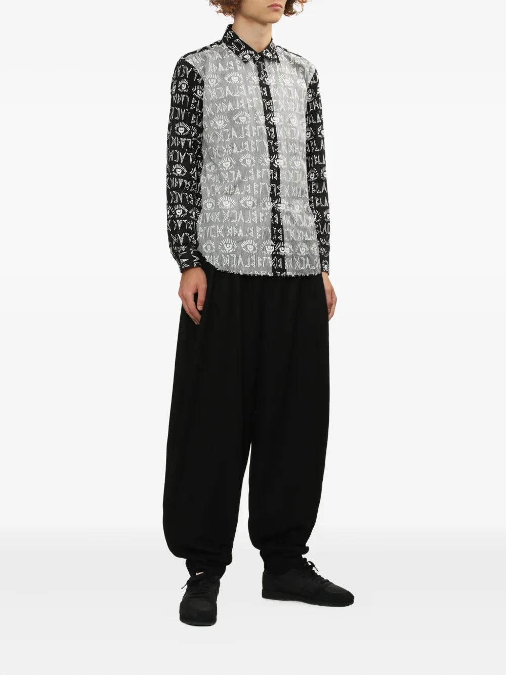 Black Comme Des Garçons camisa con motivo gráfico | Camisas | Image 2