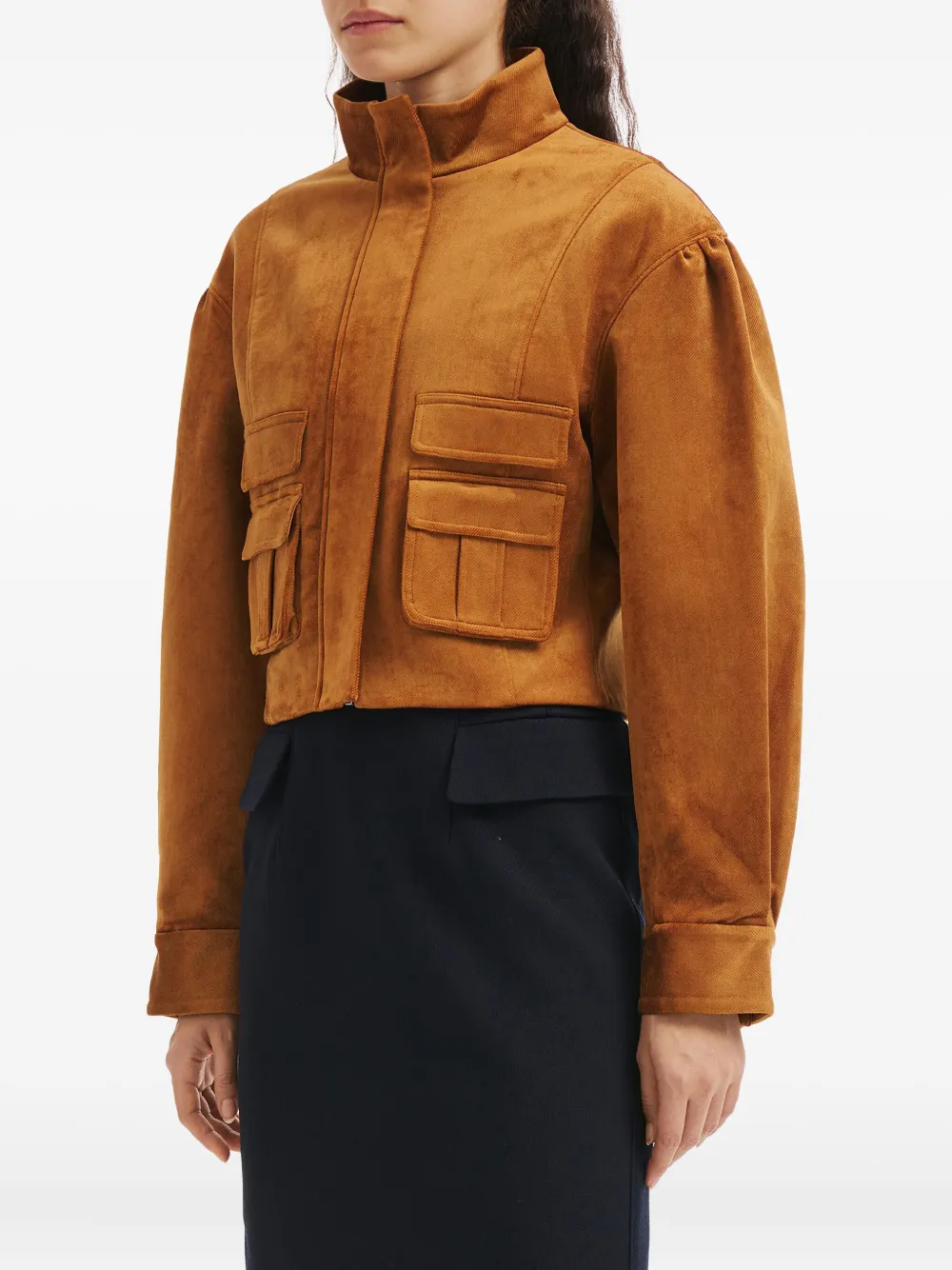 Shushu-tong Pocket Jacket In Brown