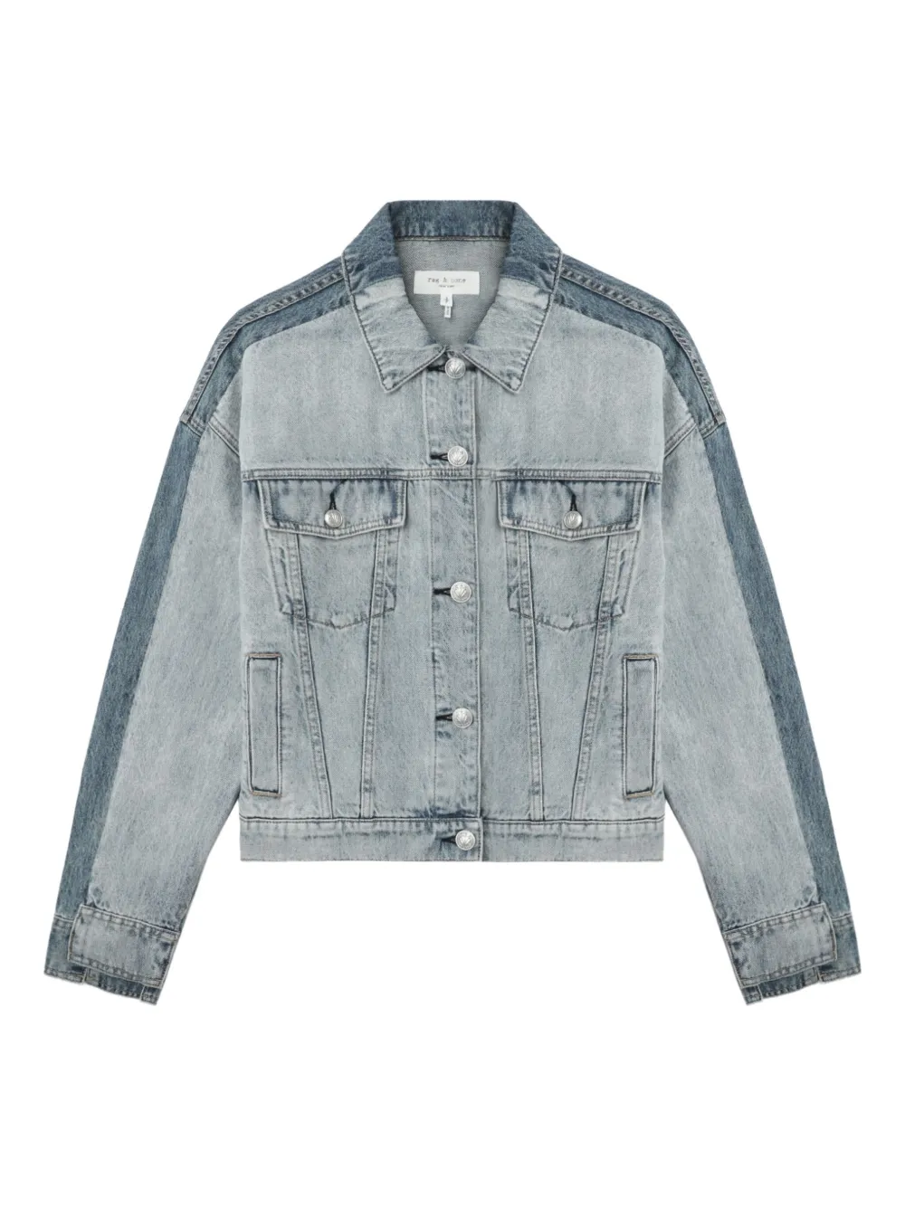 rag & bone panelled button jacket | Blue | Image 1